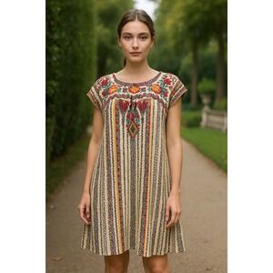 Savanna Jane Classic Dress SZ Medium Fairy Whimsy Embroidered Artsy